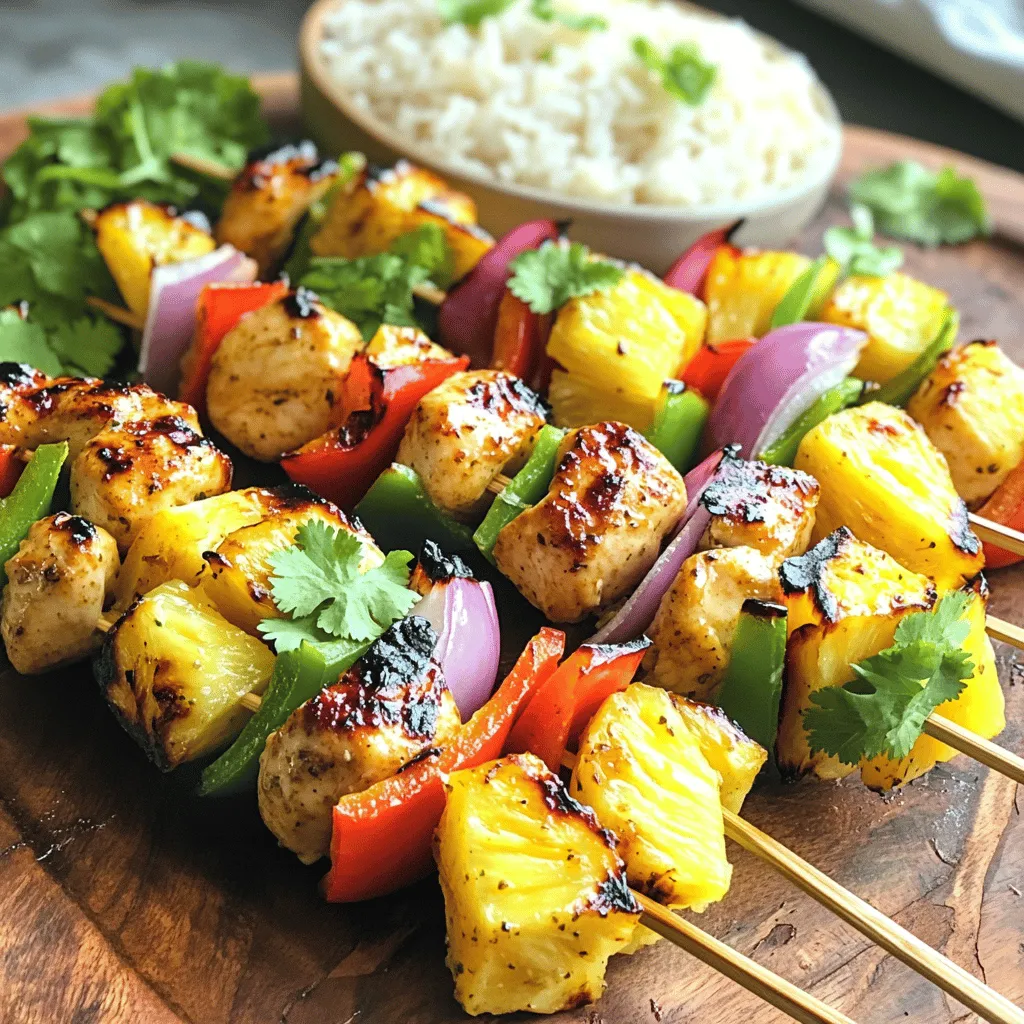 Pineapple Chicken Kabobs Flavorful Grilled Delight