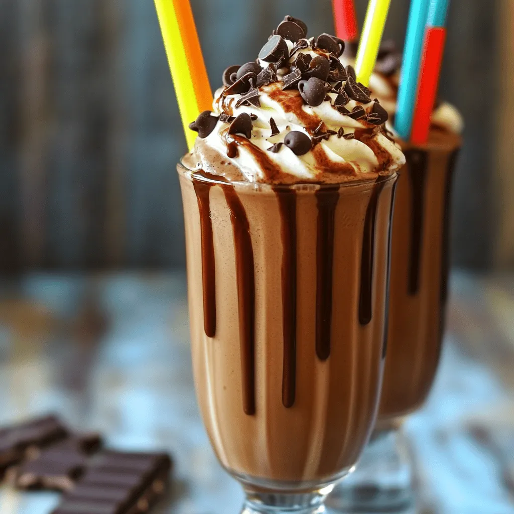 Double Chocolate Espresso Shake Delightful and Creamy