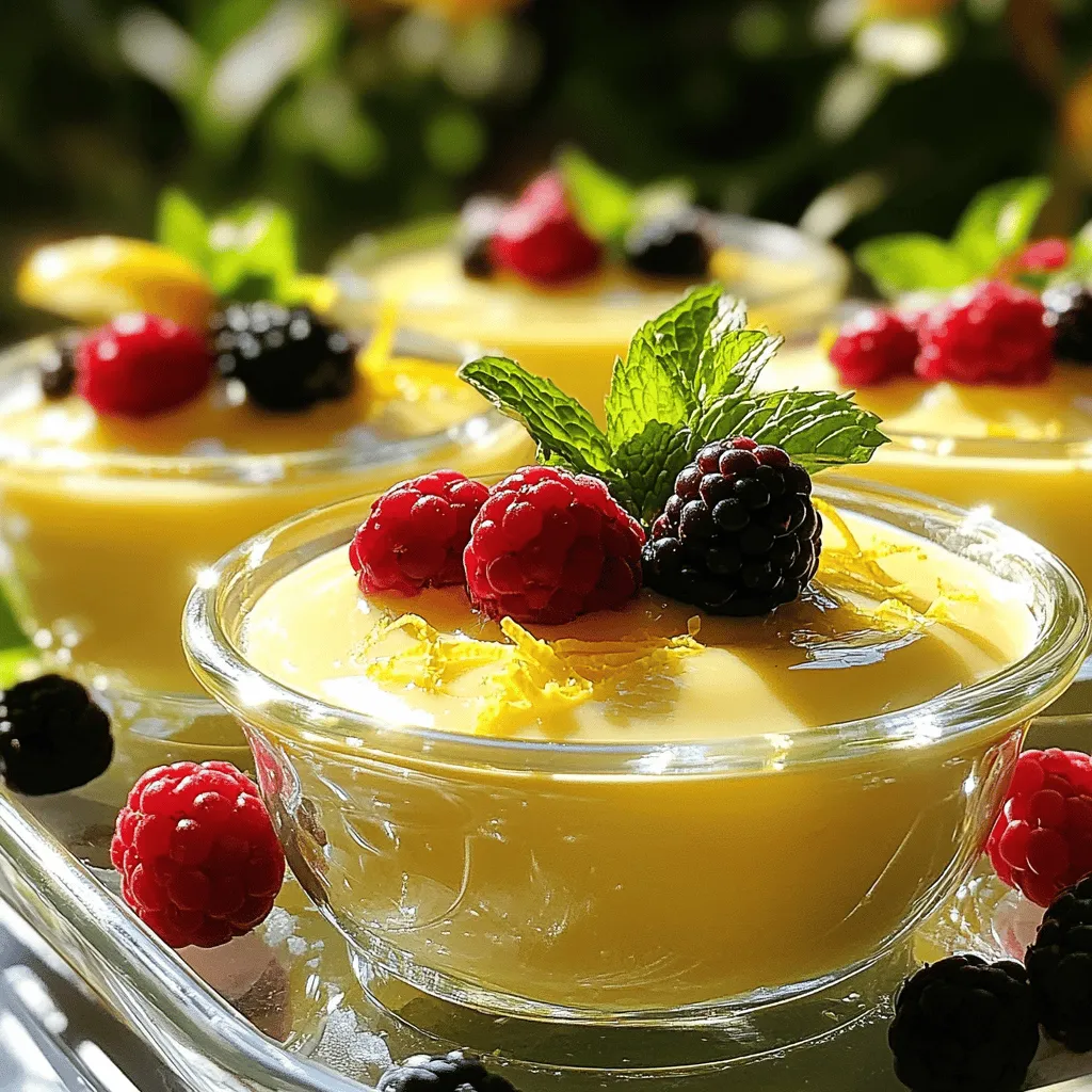 Lemon Posset Dessert Creamy and Citrus Delight