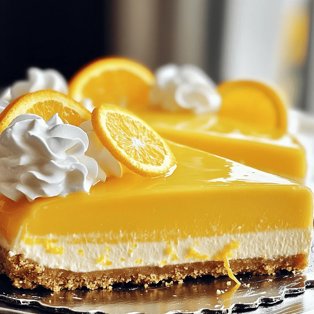 No-Bake Orange Creamsicle Cheesecake Fresh Delight