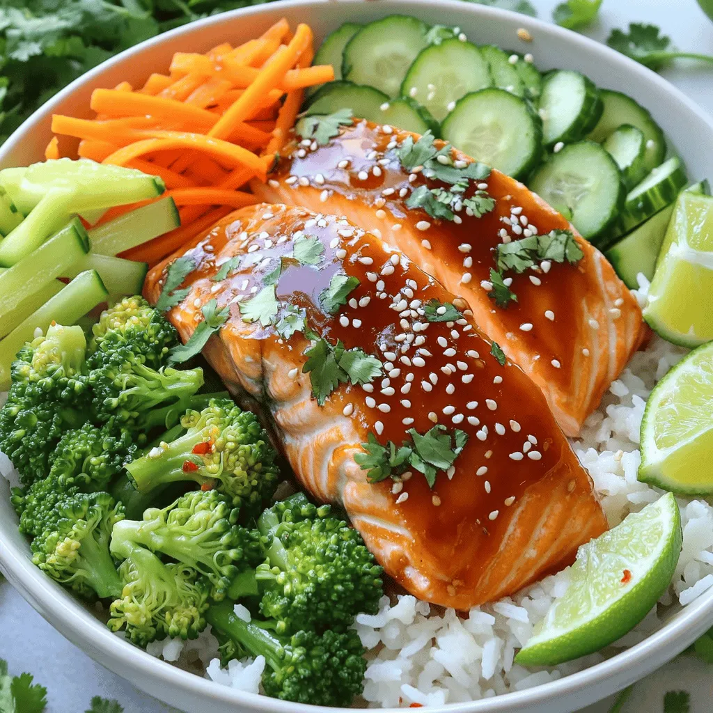 Honey Sriracha Salmon Bowls Easy Weeknight Meal