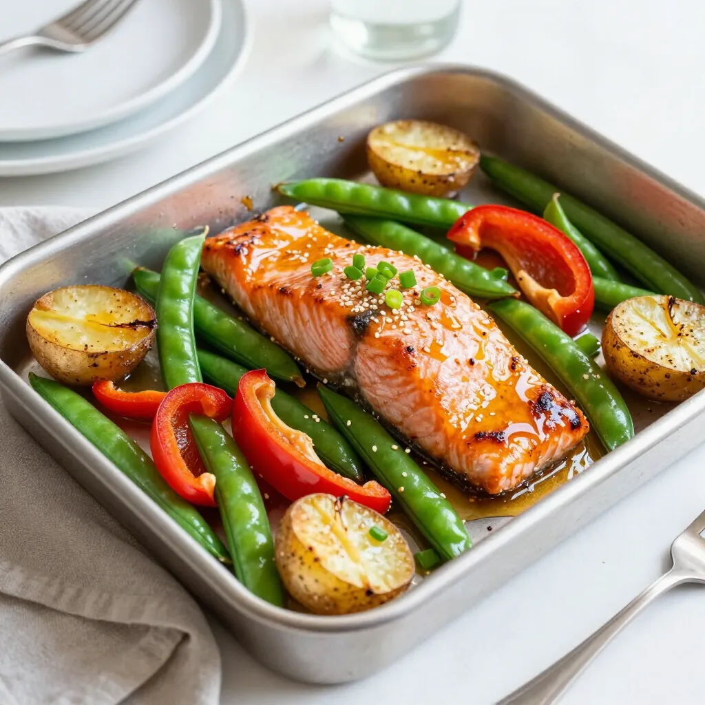 Sheet Pan Honey Garlic Salmon Flavorful and Easy Dish