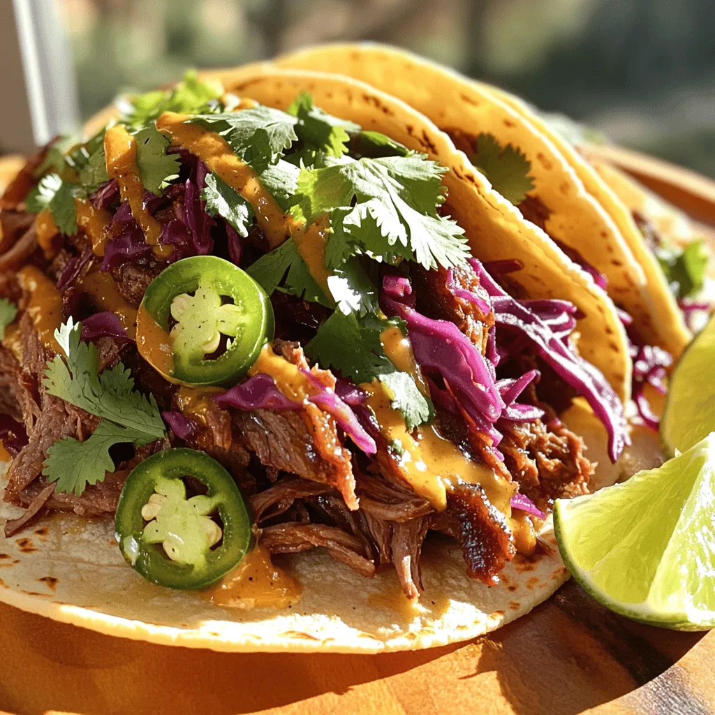 Cider Braised Short Rib Street Tacos Flavorful Treat