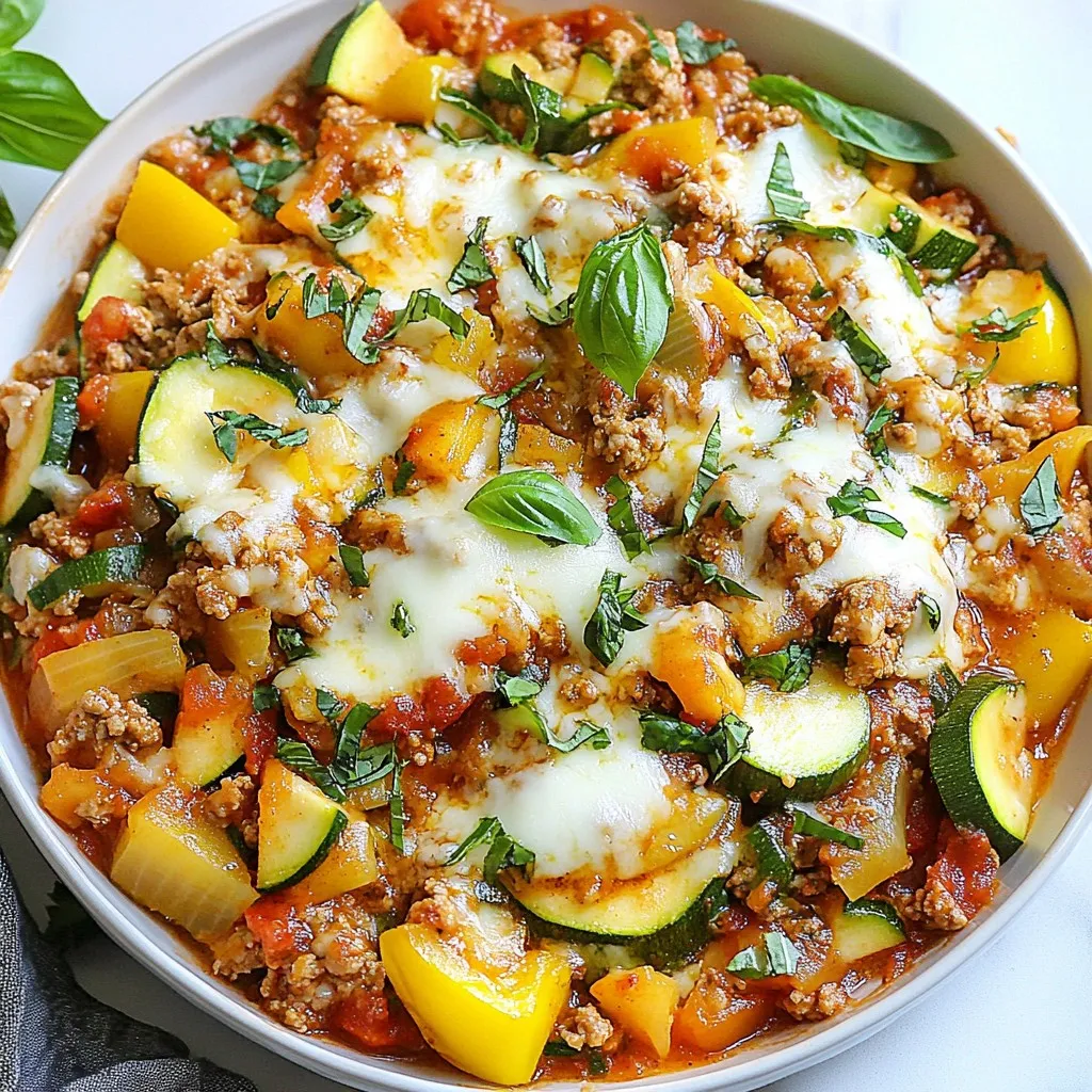 Low-Carb Italian Turkey Skillet Flavor-Packed Meal