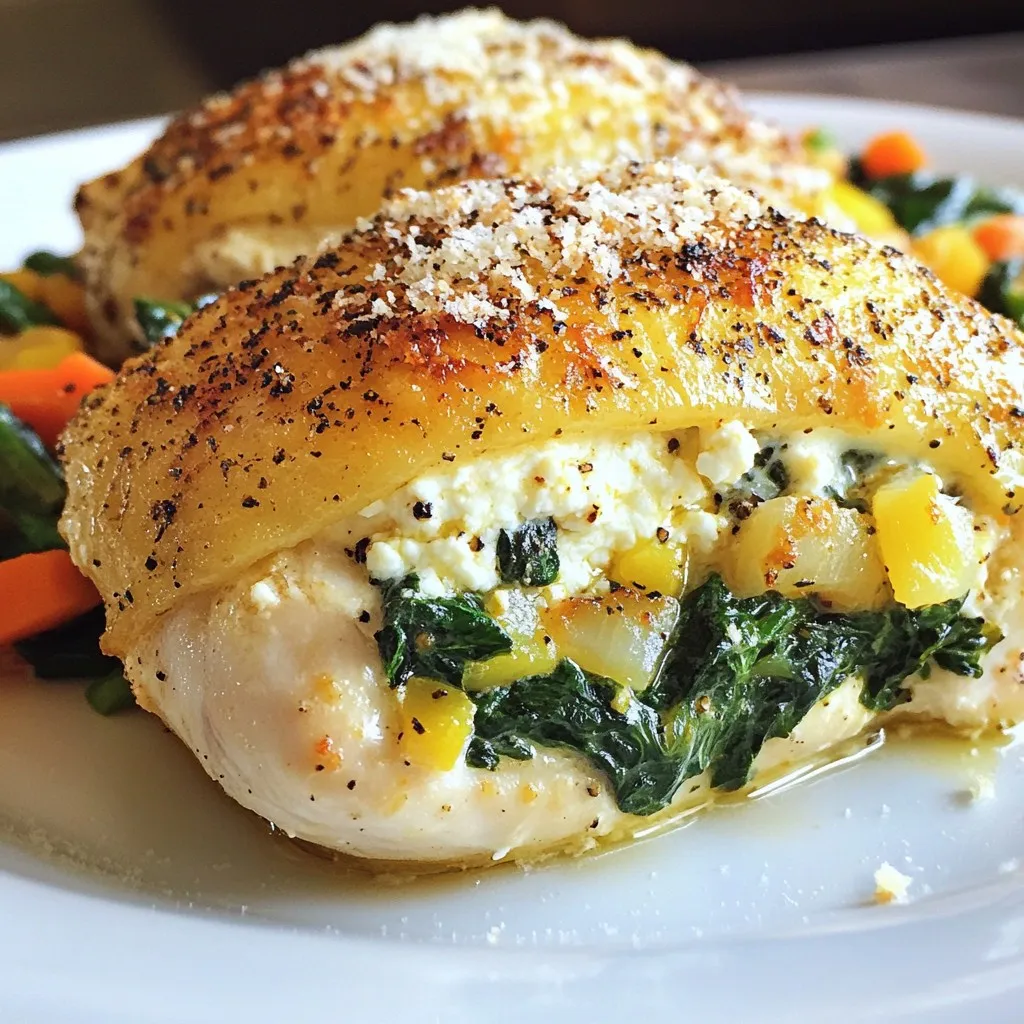 Spinach Stuffed Chicken Breasts Tasty Dinner Recipe