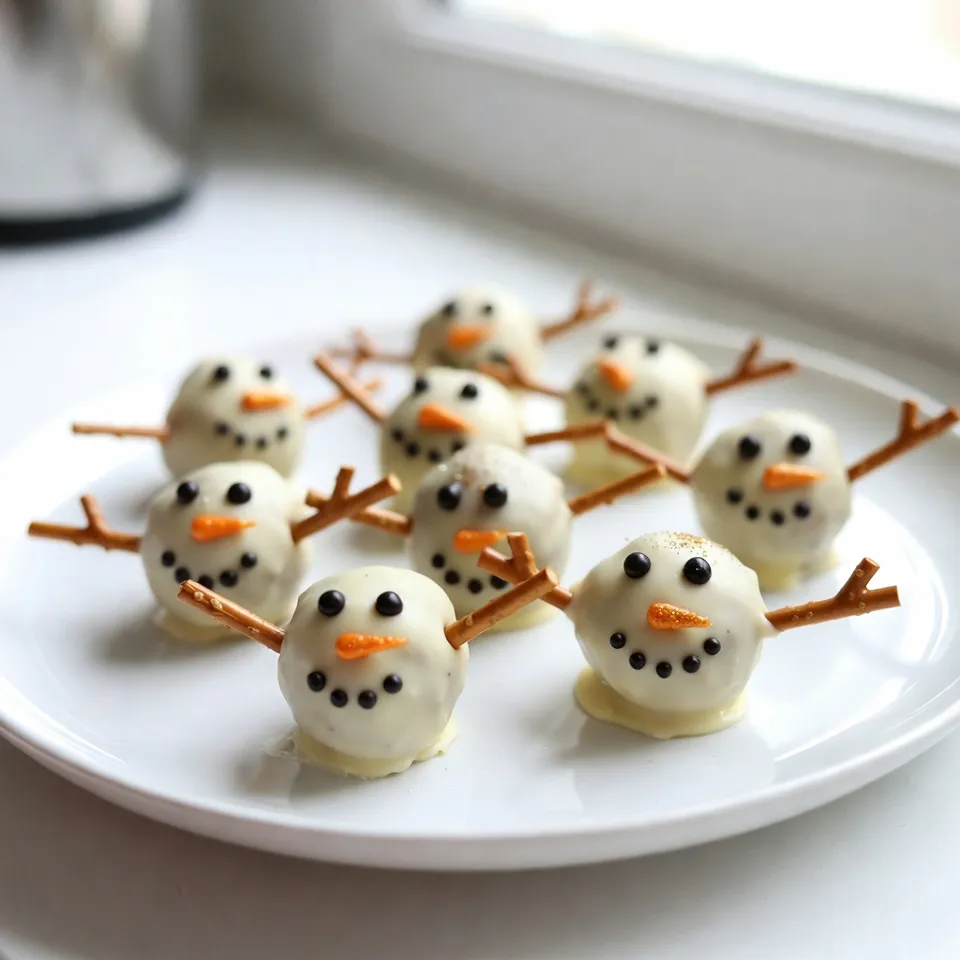 No-Bake Snowman Truffles Festive and Fun Treat