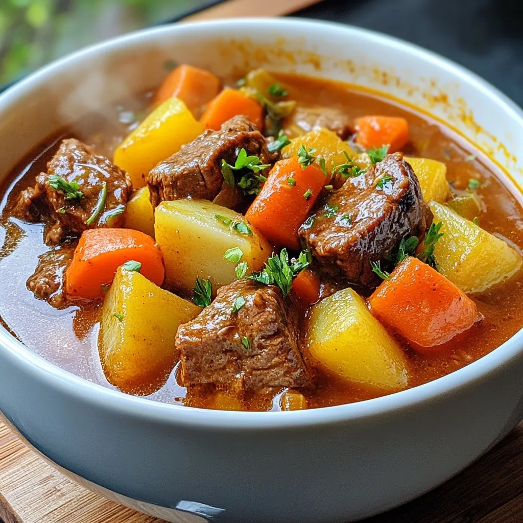 Slow Cooker Hearty Beef Stew Delicious Comfort Meal