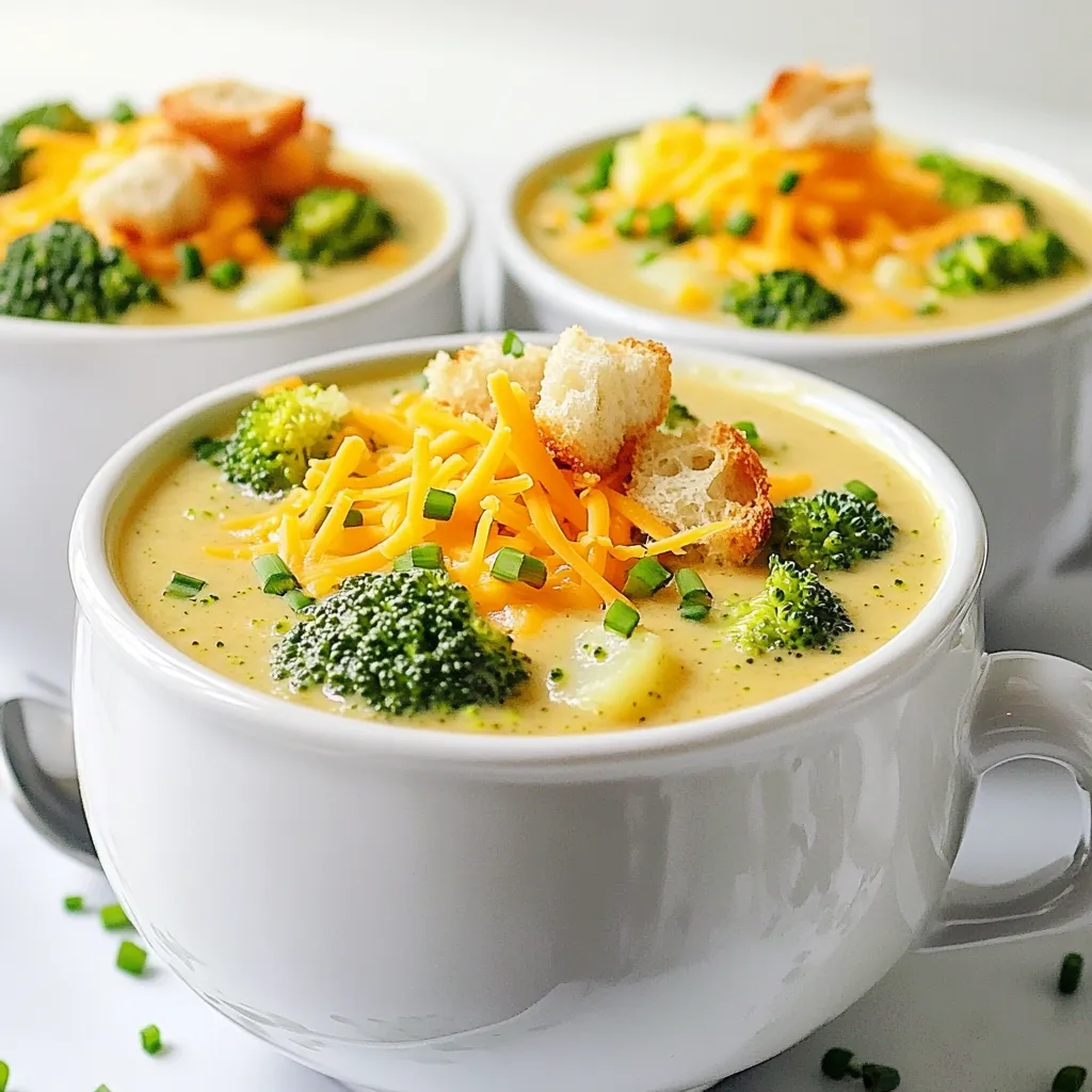 Broccoli Cheddar Soup One Pot Simple and Flavorful Dish