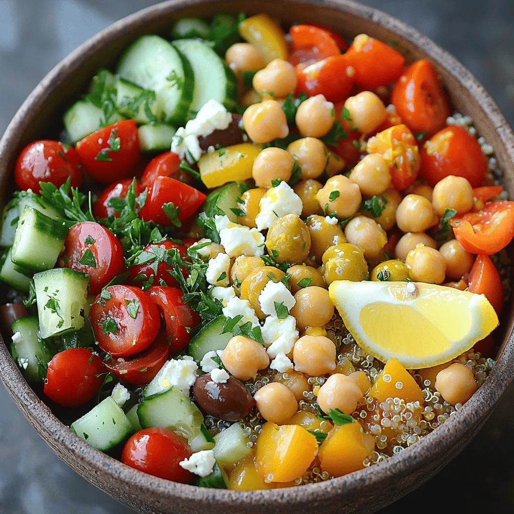 Mediterranean Salad Bowl Healthy and Flavorful Delight