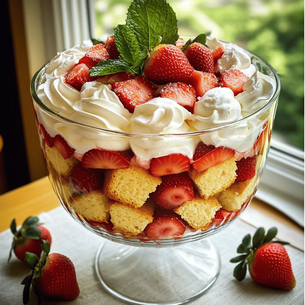 Strawberry Shortcake Trifle Delightful Summer Treat
