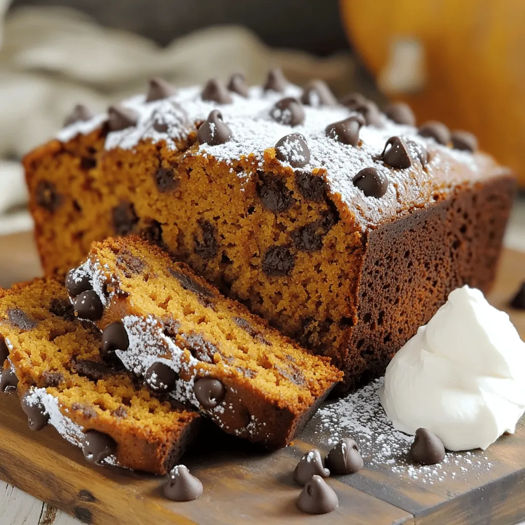 Gooey Chocolate Chip Pumpkin Bread Simple Treat Recipe