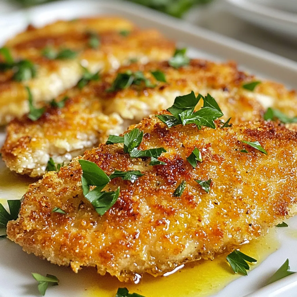 Parmesan Crusted Chicken Crispy and Flavorful Delight