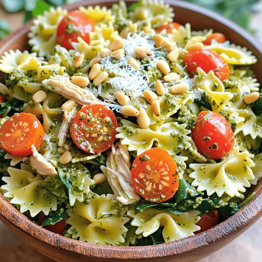 Chicken Pesto Pasta Salad Fresh and Flavorful Dish