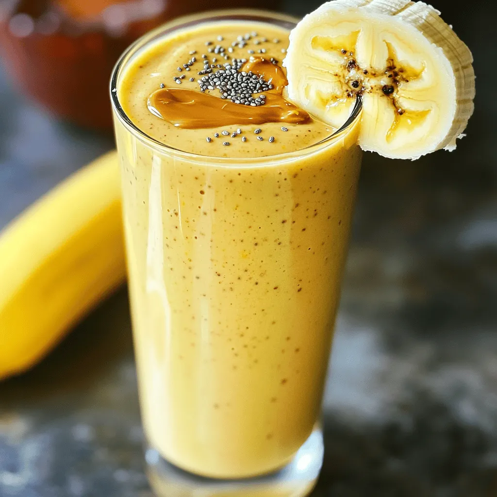 Peanut Butter Banana Smoothie Creamy and Delicious Treat