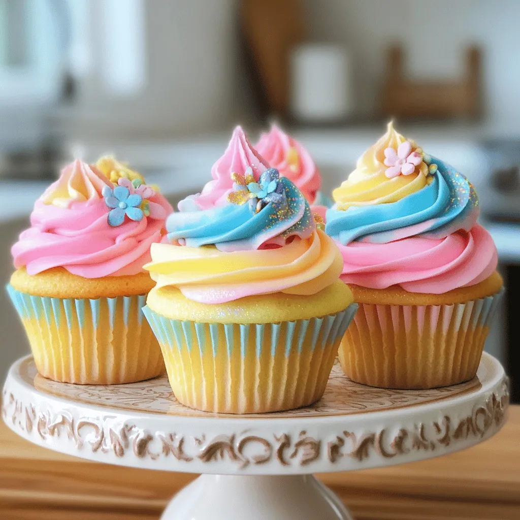 Watercolor Buttercream Cupcakes Colorful Delight Recipe