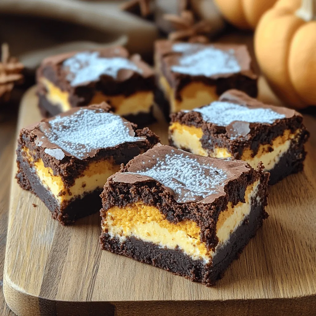 Pumpkin Cheesecake Brownies Indulging Autumn Treat