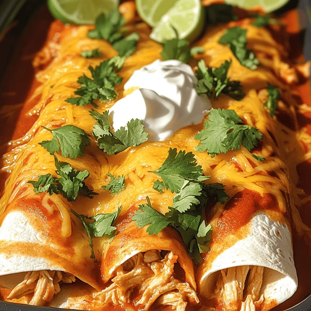 Savory Slow Cooker Chicken Enchiladas Recipe Delight