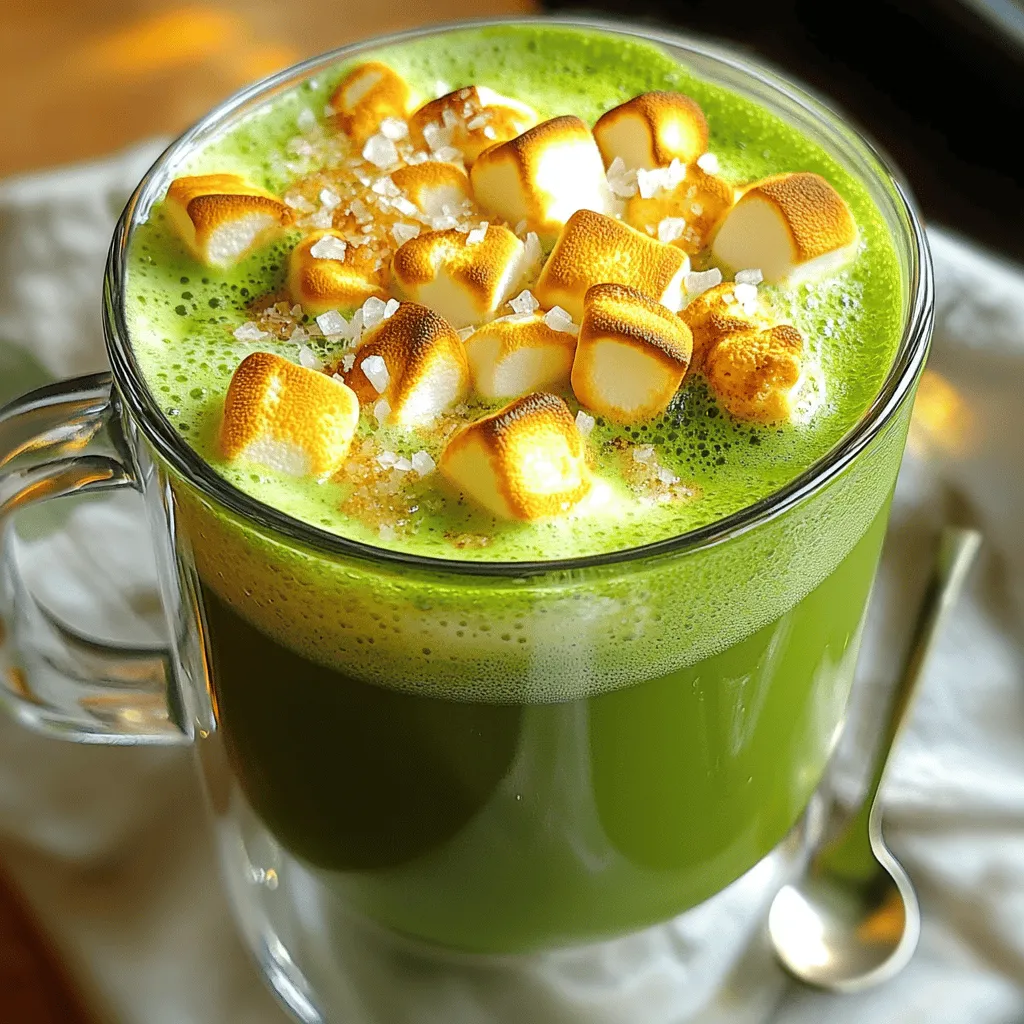 Toasted Marshmallow Matcha Delightful and Creamy Drink