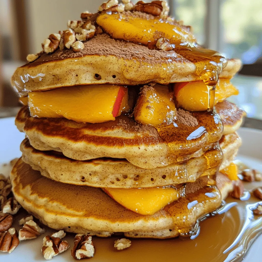 Peach Cobbler Pancakes Delightful Morning Treat