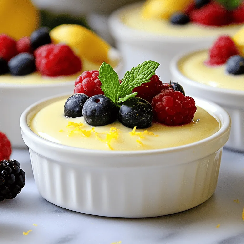 Lemon Posset Dessert Delightful and Creamy Treat