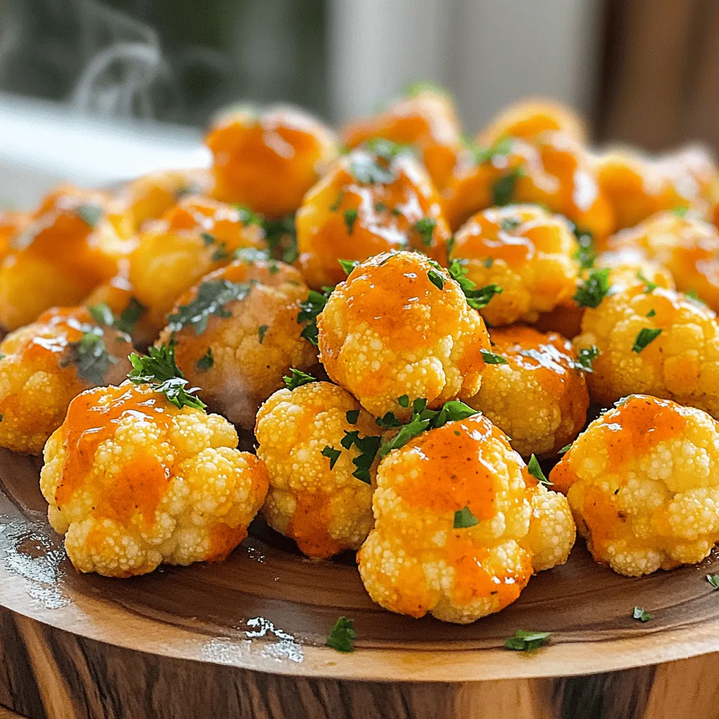 Buffalo Cauliflower Bites Flavorful Snack Recipe
