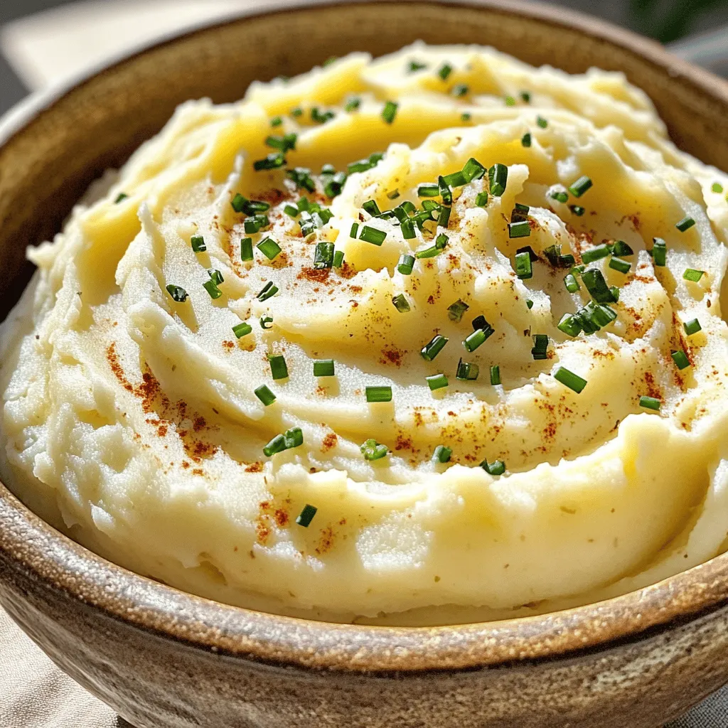 Creamy Garlic Mashed Potatoes Rich and Comforting Dish