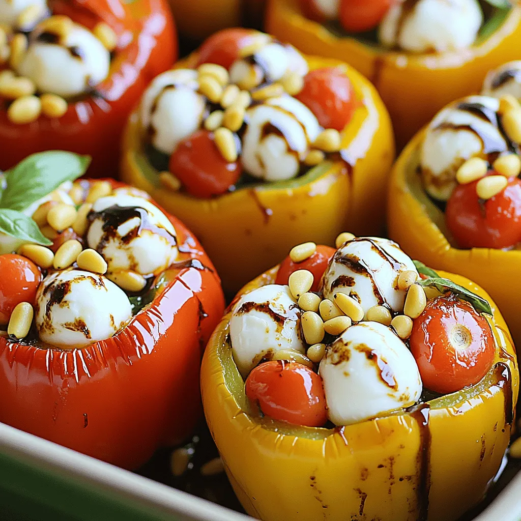 Caprese Stuffed Peppers Flavorful and Hearty Dish