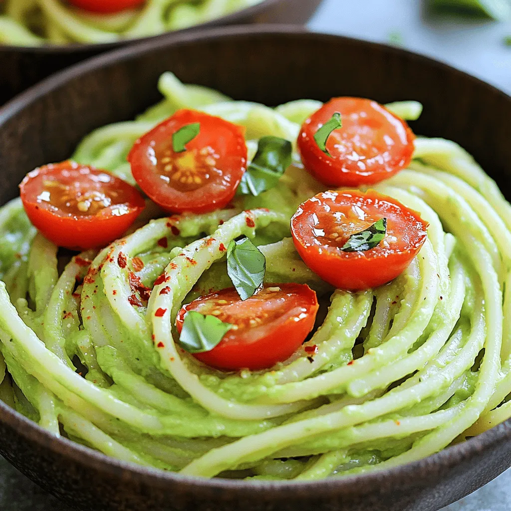 Creamy Avocado Pasta Tasty and Quick Dinner Delight