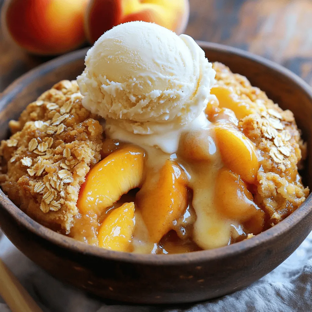 Peach Cobbler Dump Cake Simple and Sweet Delight