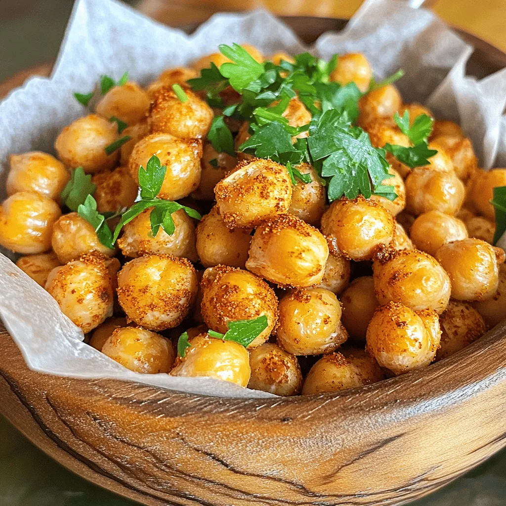 Crispy Baked Chickpeas Flavorful and Easy Snack Recipe