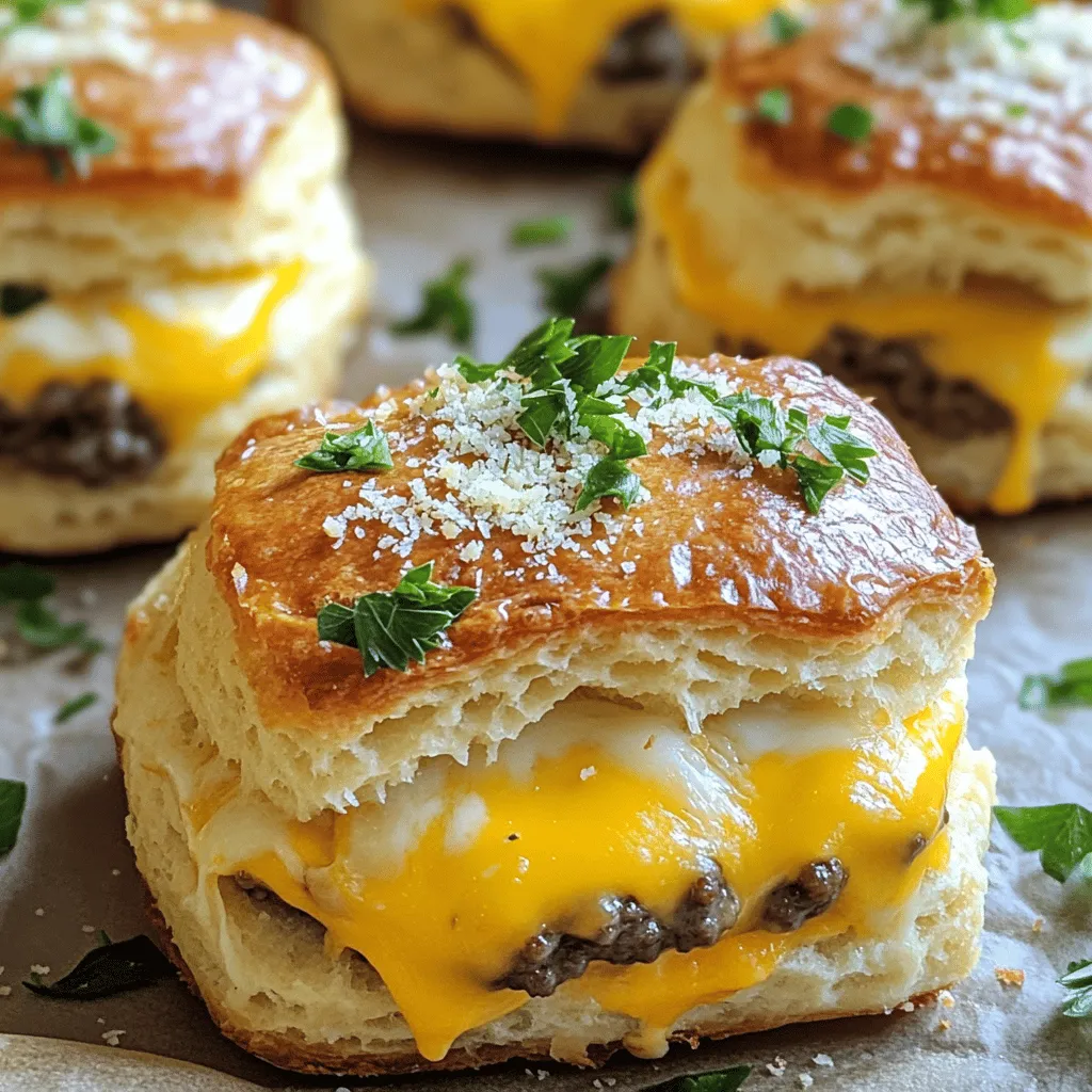 Garlic Parmesan Cheeseburger Bombs Flavorful Delight