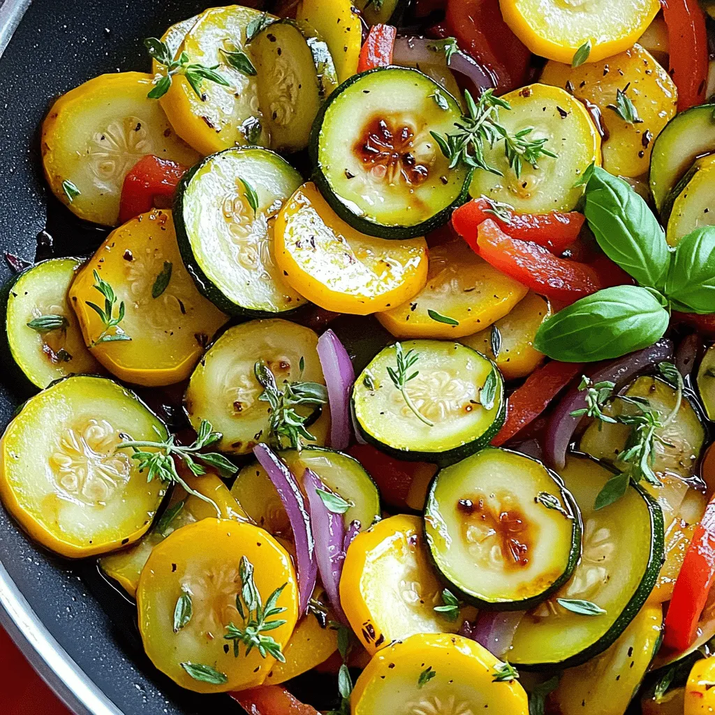 Savory Summer Squash Sauté Quick and Easy Dish