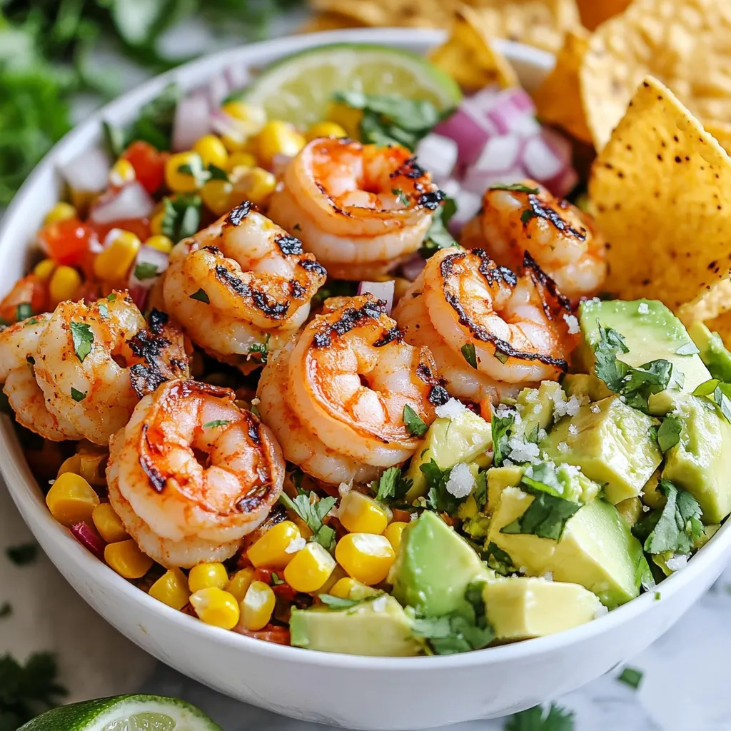 Grilled Shrimp Avocado Corn Bowls Fresh and Flavorful