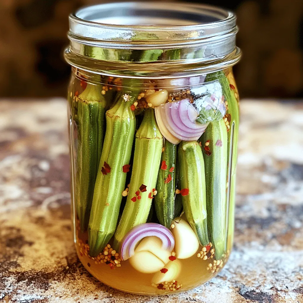 Crunchy Pickled Okra Simple and Delicious Recipe