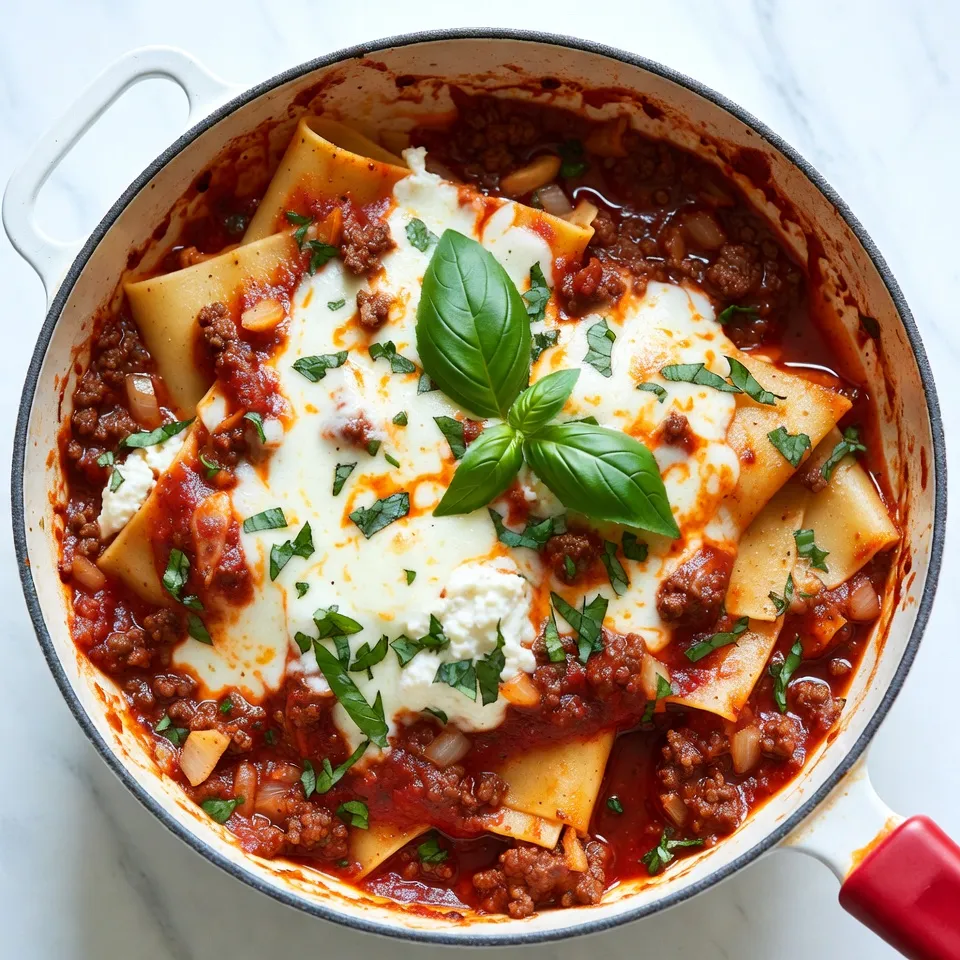 Weeknight Lasagna Skillet Quick and Tasty Dinner