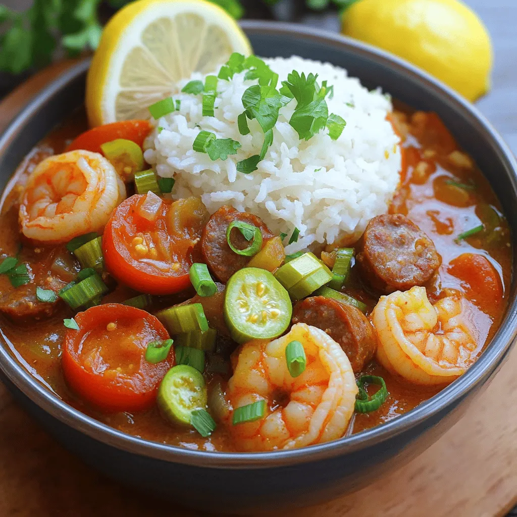 Louisiana Gumbo with Sausage &#038; Shrimp Flavorful Dish