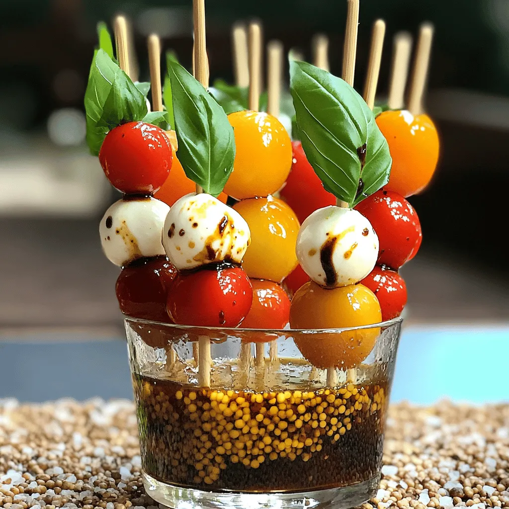 Quick Caprese Salad Skewers Fresh and Flavorful Snack