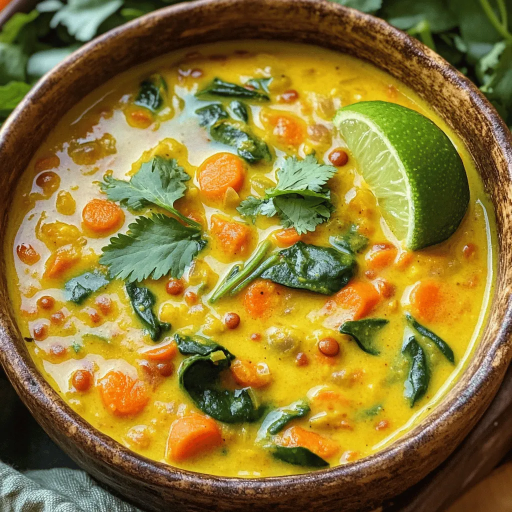 Coconut Curry Lentil Soup Flavorful Comfort Bowl