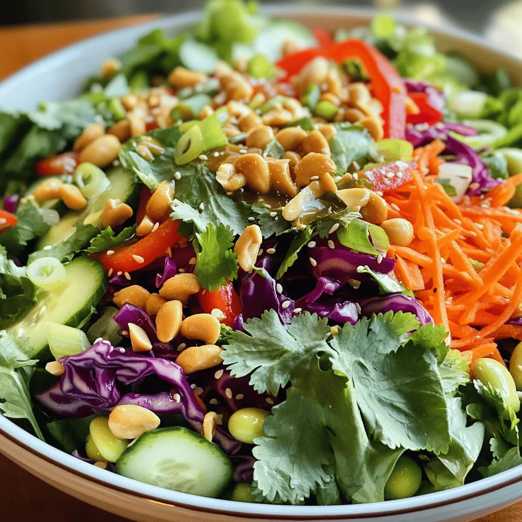 Peanut Crunch Salad Fresh and Flavorful Delight