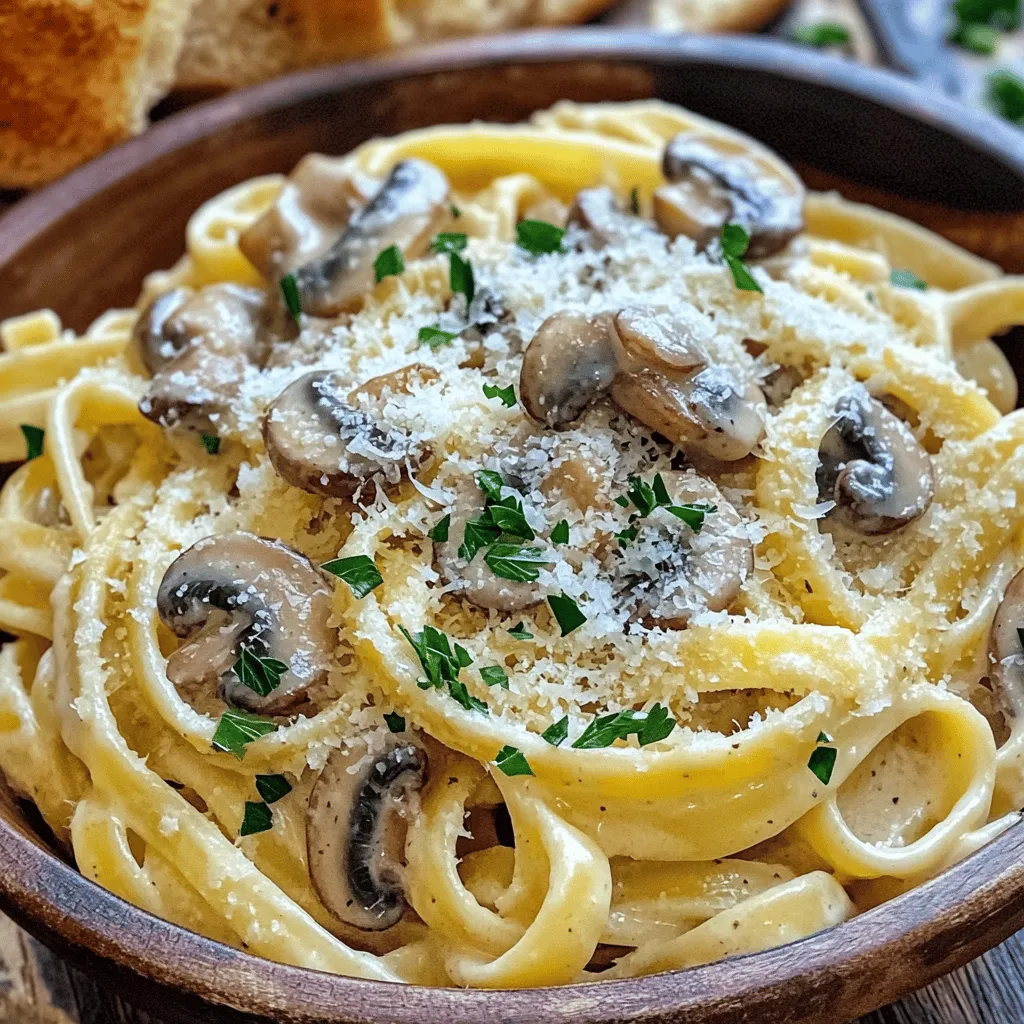 Creamy Garlic Mushroom Pasta Simple and Flavorful Dish