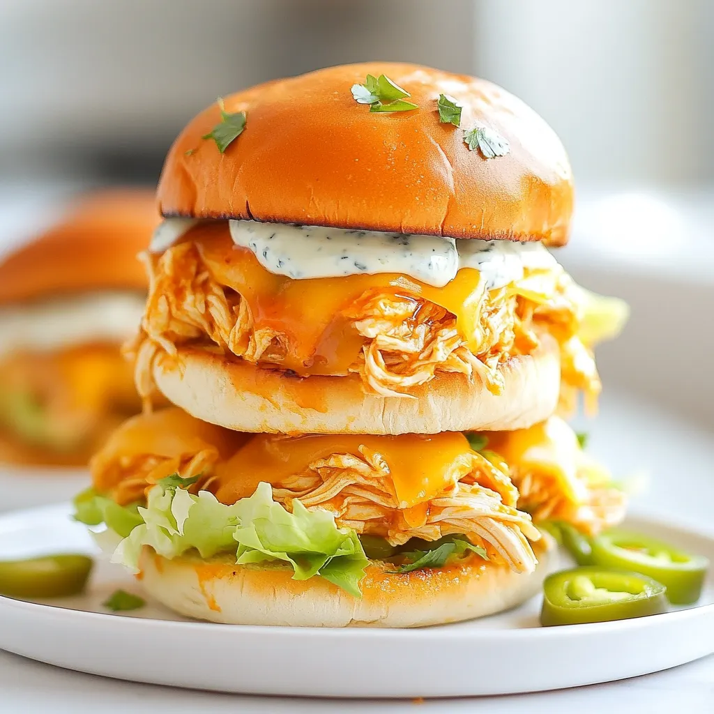 Buffalo Chicken Sliders Tasty and Easy Recipe
