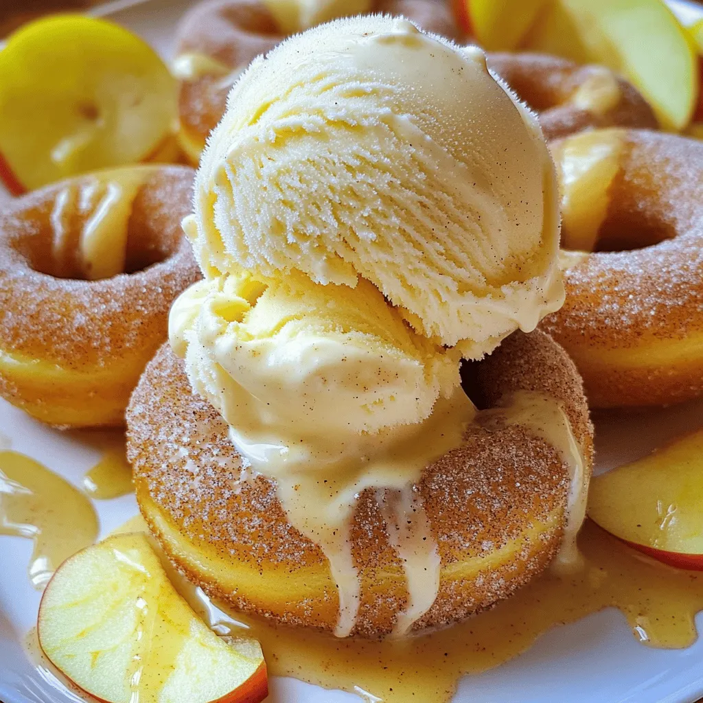 Delicious Apple Cider Donut Ice Cream Sandwiches