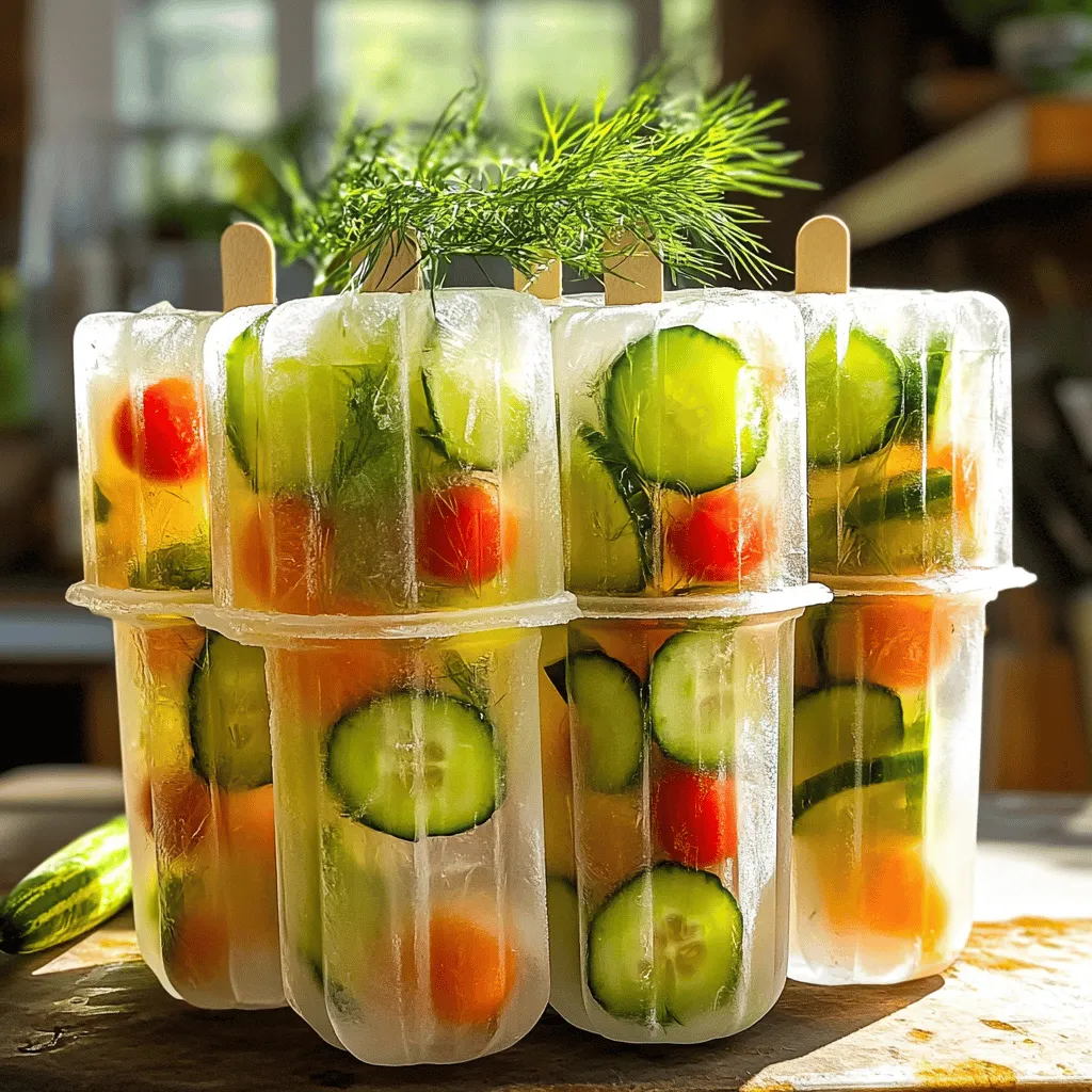 Pickle Brine Bloody Mary Popsicles Refreshing Summer Treat