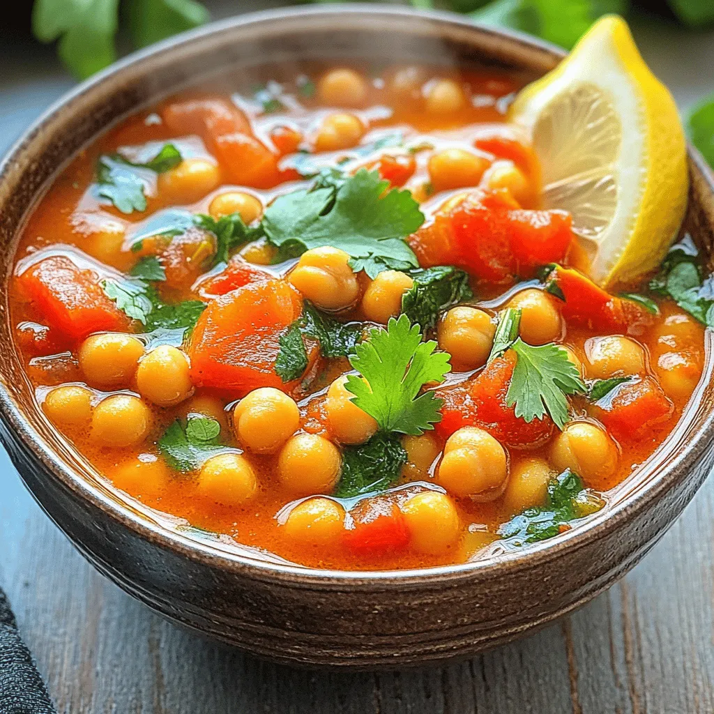 Moroccan Chickpea Soup Delicious and Flavorful Dish