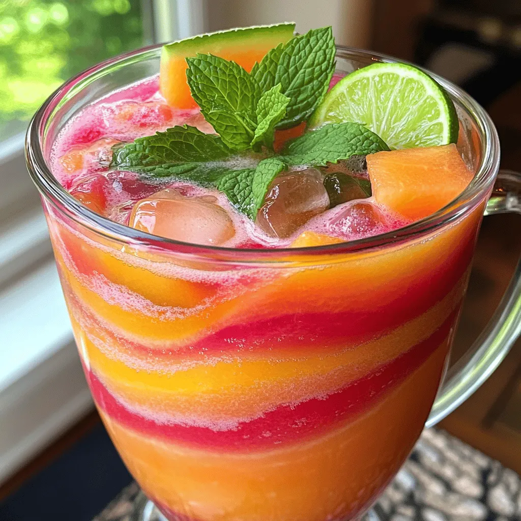 Minted Melon Agua Fresca Refreshing Summer Drink