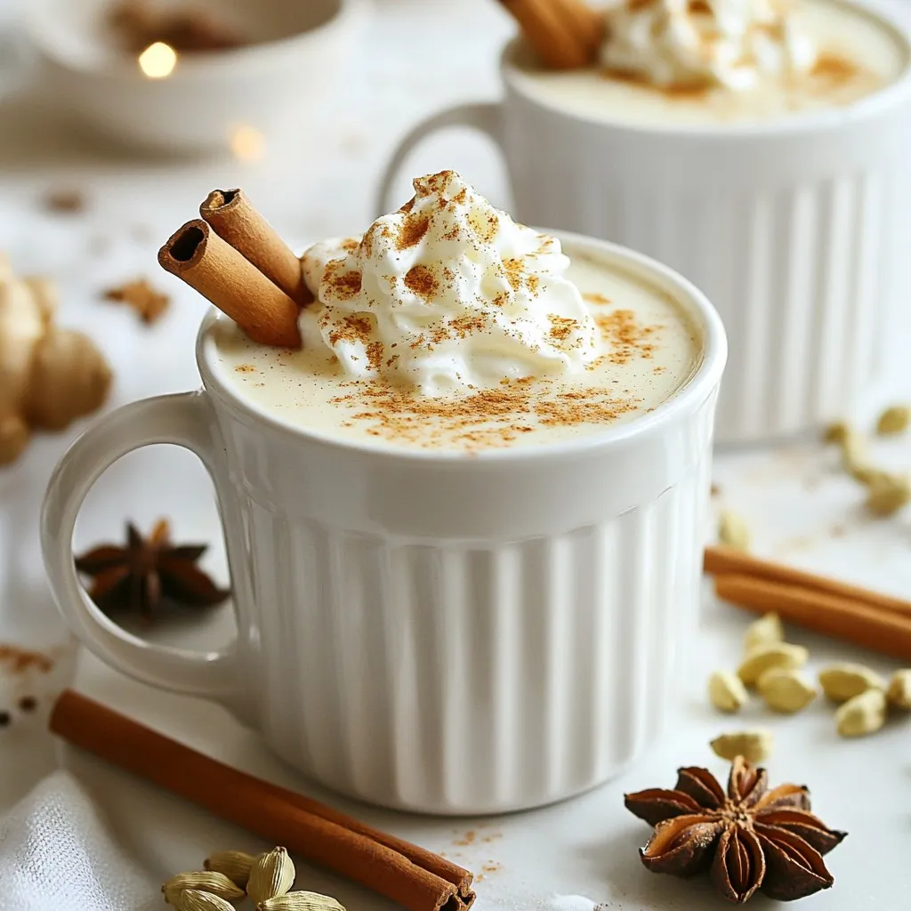 Homemade Christmas Chai Latte Festive and Cozy Drink