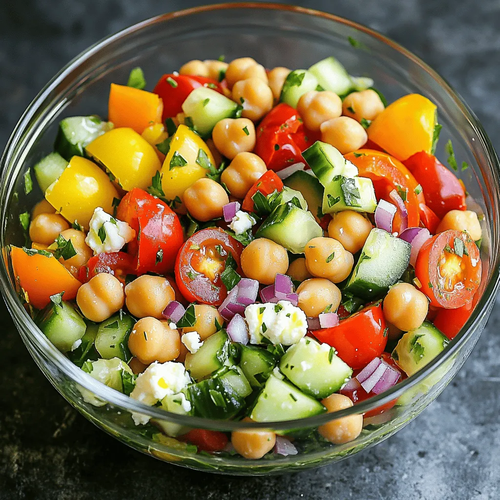 Mediterranean Chickpea Salad Fresh and Flavorful Dish