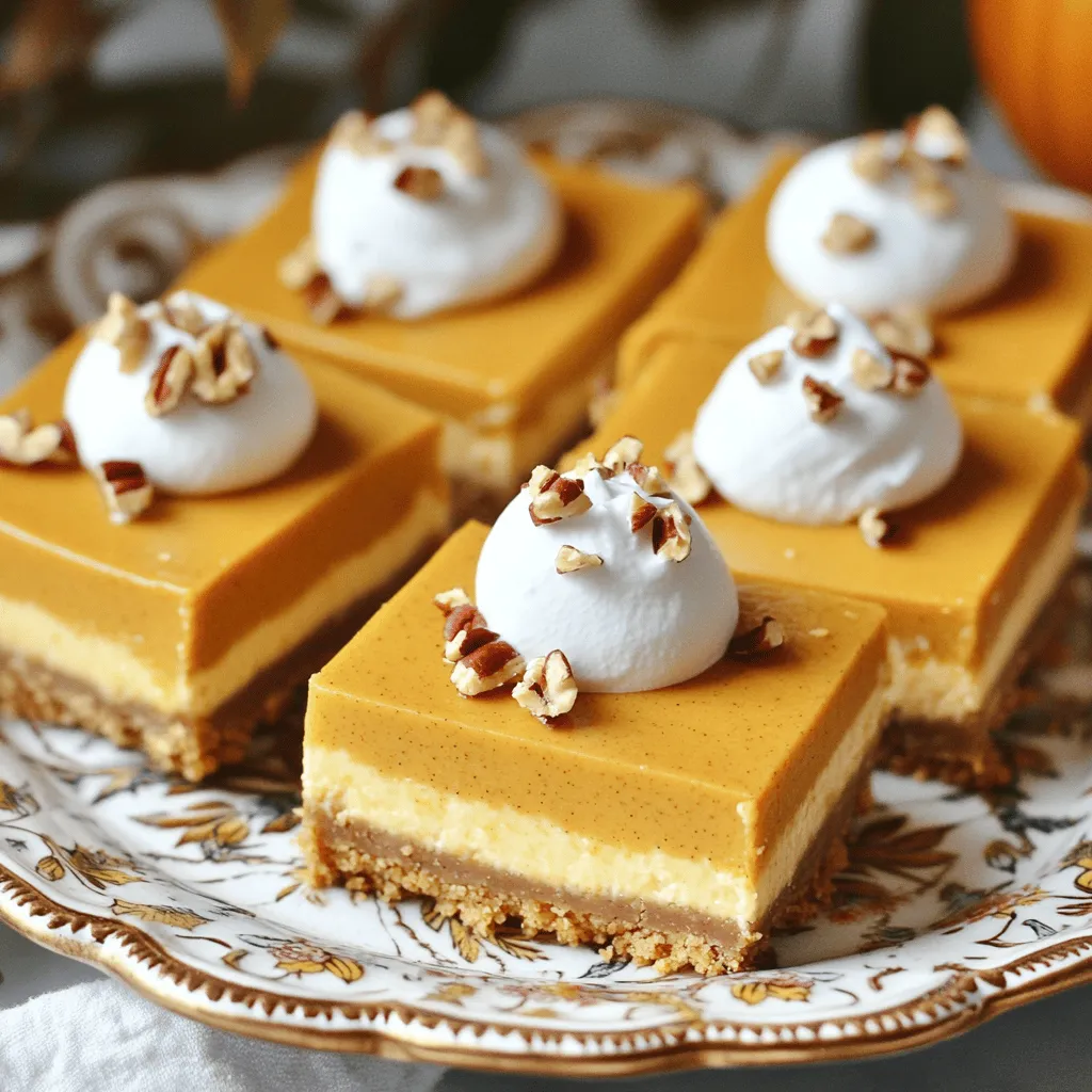 No-Bake Pumpkin Cheesecake Bars Easy and Delicious Treat
