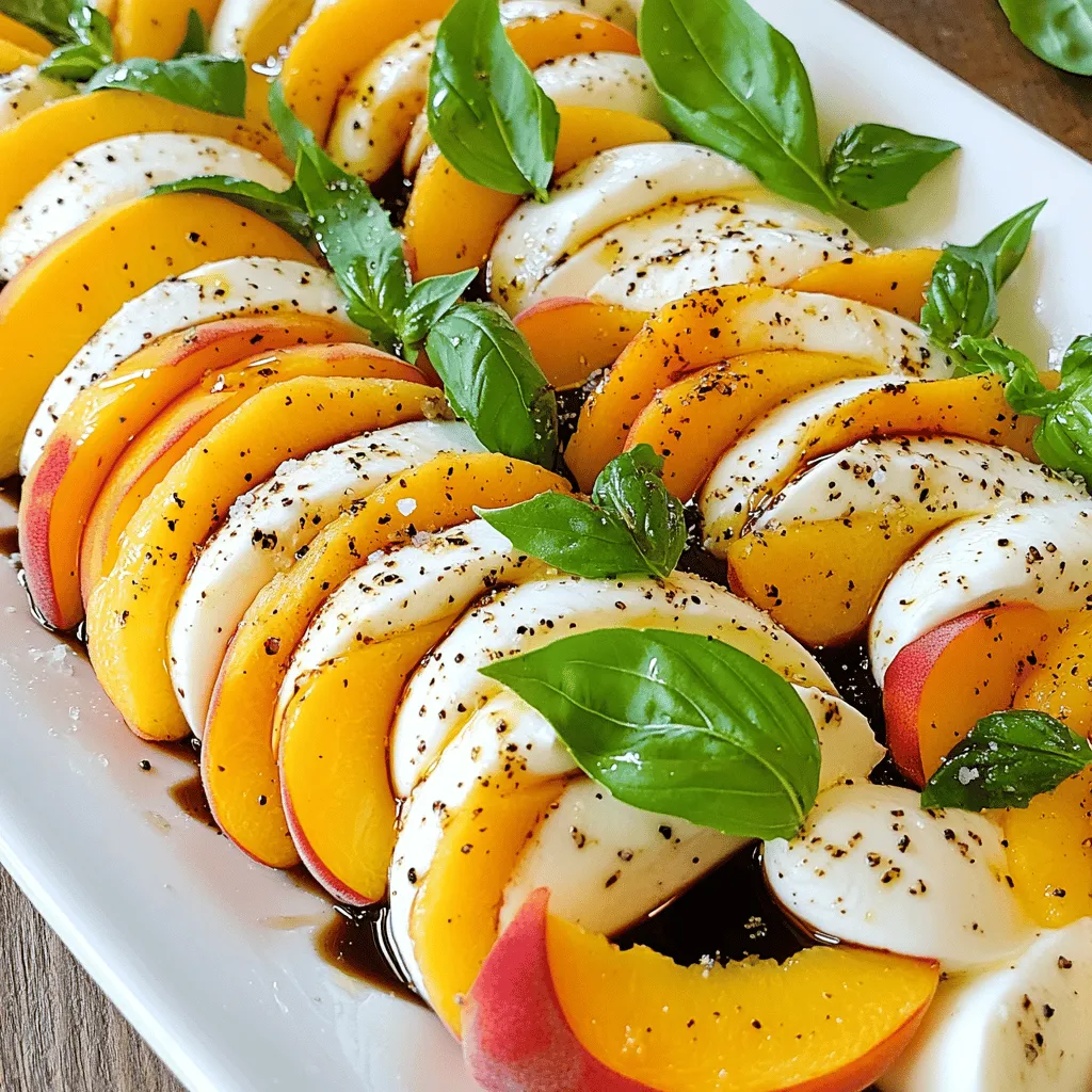 Peach Caprese Salad Fresh and Flavorful Delight