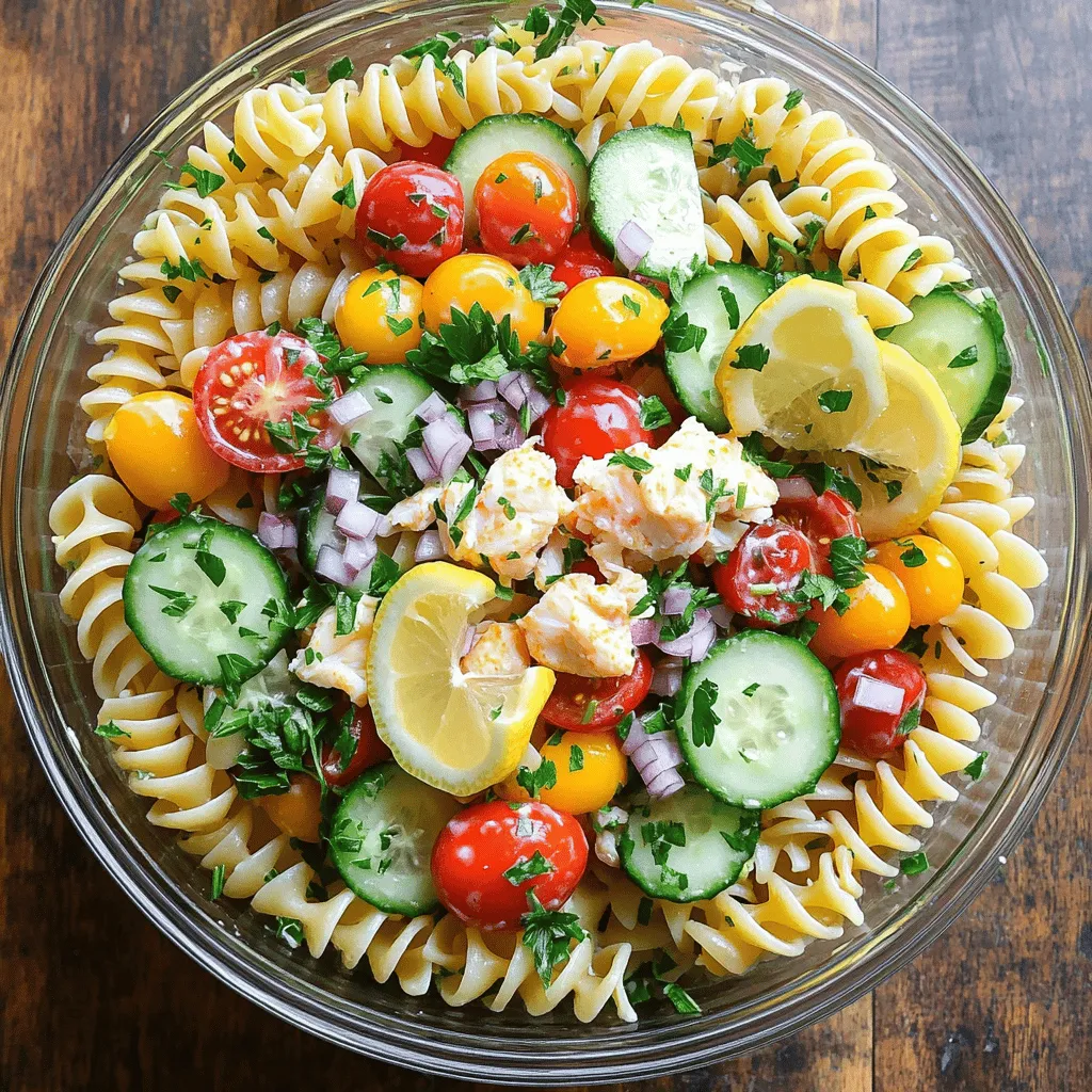 Crab Pasta Salad Fresh and Flavorful Delight